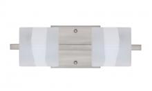 Besa Lighting 2WS-787399-SN - Besa Wall Paolo Satin Nickel Opal Frost 2x50W G9