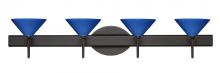 Besa Lighting 4SW-282484-BR - Besa Wall Kona Bronze Blue Starpoint 4x40W G9