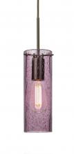 Besa Lighting J-JUNI10PL-EDIL-BR - Besa, Juni 10 Pendant For Multiport Canopy, Plum Bubble, Bronze, 1x4W LED Filament