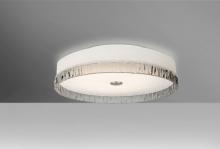 Besa Lighting PACO12SMC-HAL - Besa, Paco 12 Ceiling, Opal/Smoke Stone,  Finish, 2x40W Halogen