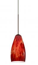 Besa Lighting RXP-719841-BR - Besa Pendant Karli Bronze Garnet 1x50W Halogen