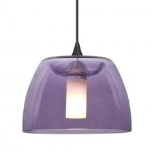 Besa Lighting RXP-SPURPL-BK - Besa Spur Pendant, Plum, Black Finish, 1x35W MAX GY6.35 Base