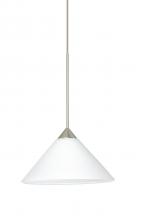 Besa Lighting X-117607-SN - Besa Pendant For Multiport Canopy Kona Satin Nickel White 1x50W Halogen