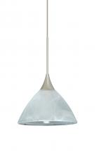 Besa Lighting X-174352-LED-SN - Besa Pendant For Multiport Canopy Domi Satin Nickel Marble 1x5W LED