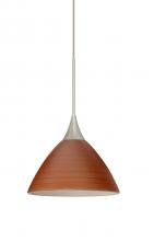 Besa Lighting X-1743CH-SN - Besa Pendant For Multiport Canopy Domi Satin Nickel Cherry 1x50W Halogen