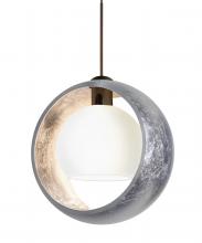 Besa Lighting XP-4293SS-LED-BR - Besa Pendant Pogo Bronze Silver/Inner Silver 1x5W LED