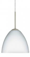 Besa Lighting 1BT-757207-HAL-SN - Besa Sasha Pendant Satin Nickel Opal Matte 1x40W Halogen