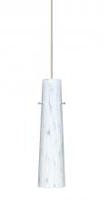 Besa Lighting 1XC-567419-SN - Besa Camino Pendant Satin Nickel Carrera 1x50W Halogen