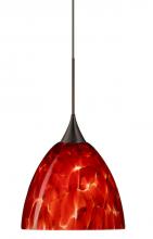 Besa Lighting 1XT-757041-BR - Besa Pendant Sasha Bronze Garnet 1x50W GY6.35