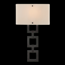 Hammerton CSB0033-0B-HB-IW-E2 - Carlyle Square Link Cover Sconce-0B 11"