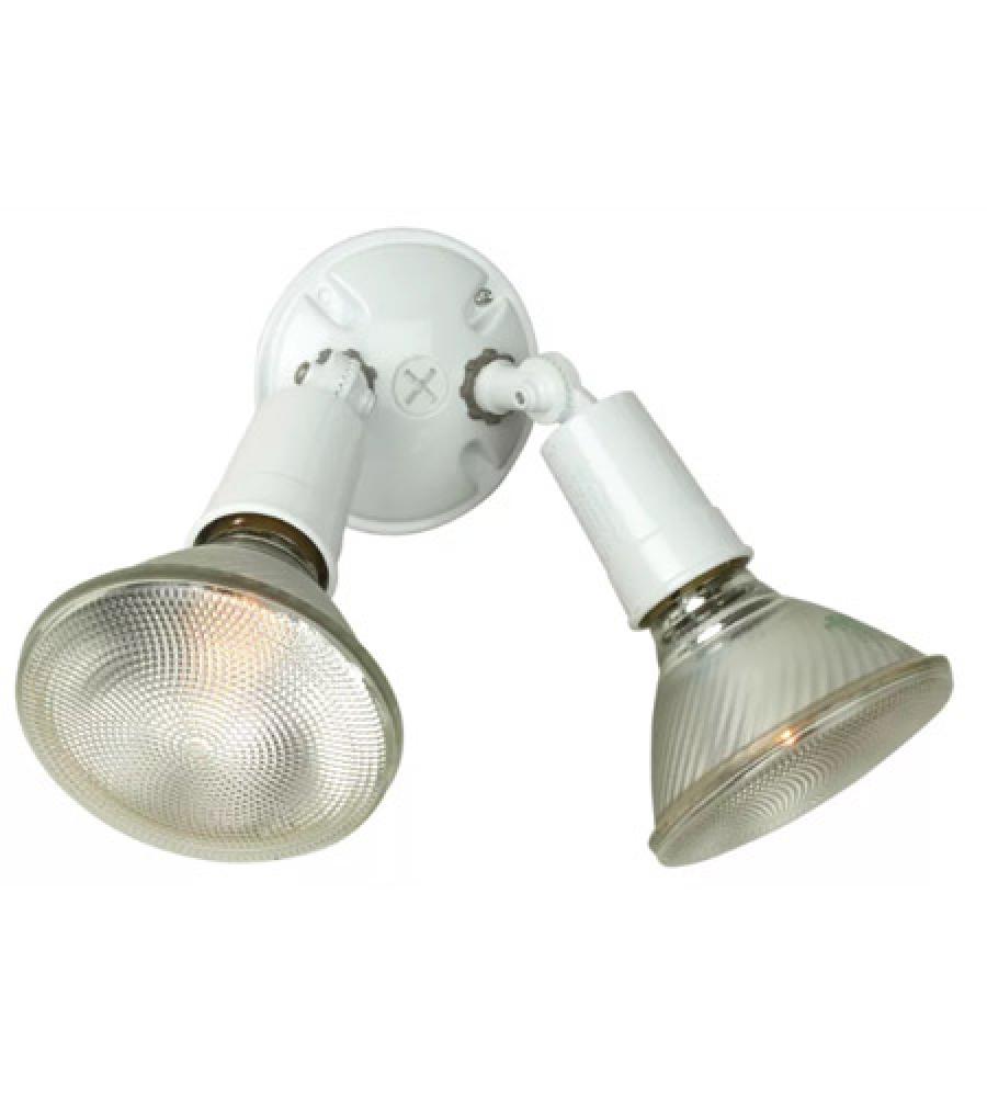 2 Light PAR Holder in White