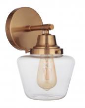 Craftmade 19507SB1 - Essex 1 Light Wall Sconce in Satin Brass