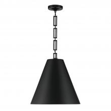 Crystorama 8687-MK-GA - Brian Patrick Flynn Alston 3 Light Matte Black + Antique Gold Chandelier