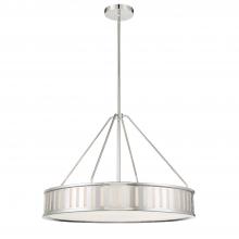 Crystorama KEN-8306-PN - Kendal 6 Light Polished Nickel Chandelier