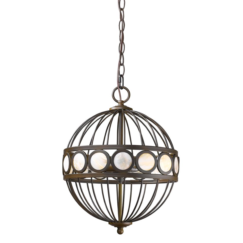 Aria Indoor 3-Light Pendant In Oil Rubbed Bronze