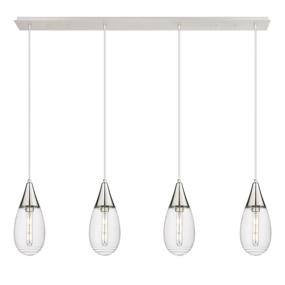 Malone - 4 Light - 50 inch - Polished Nickel - Linear Pendant