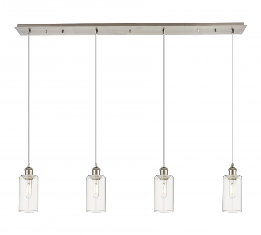 Crown Point - 4 Light - 49 inch - Brushed Satin Nickel - Linear Pendant