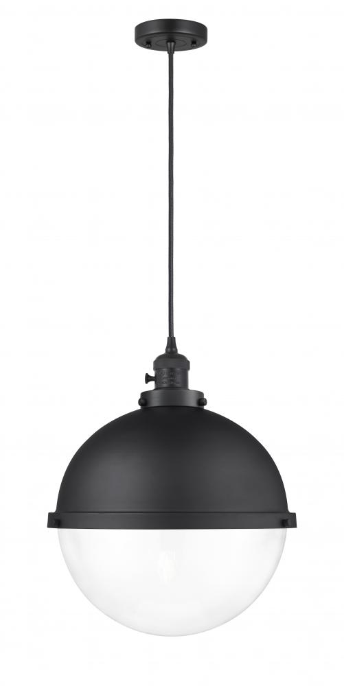 Hampden - 1 Light - 13 inch - Matte Black - Cord hung - Pendant