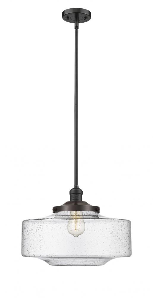 Bridgeton - 1 Light - 12 inch - Oil Rubbed Bronze - Stem Hung - Mini Pendant