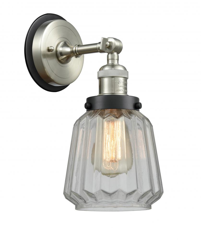 Chatham - 1 Light - 7 inch - Brushed Satin Nickel - Sconce