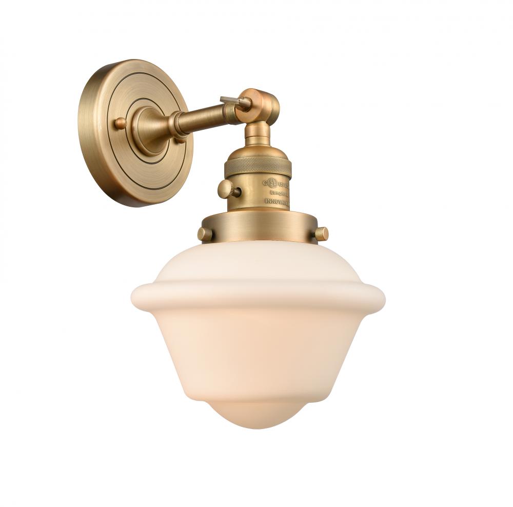 Oxford - 1 Light - 8 inch - Brushed Brass - Sconce