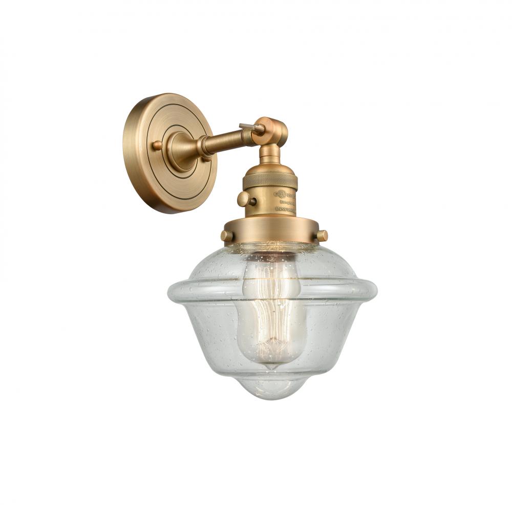 Oxford - 1 Light - 8 inch - Brushed Brass - Sconce