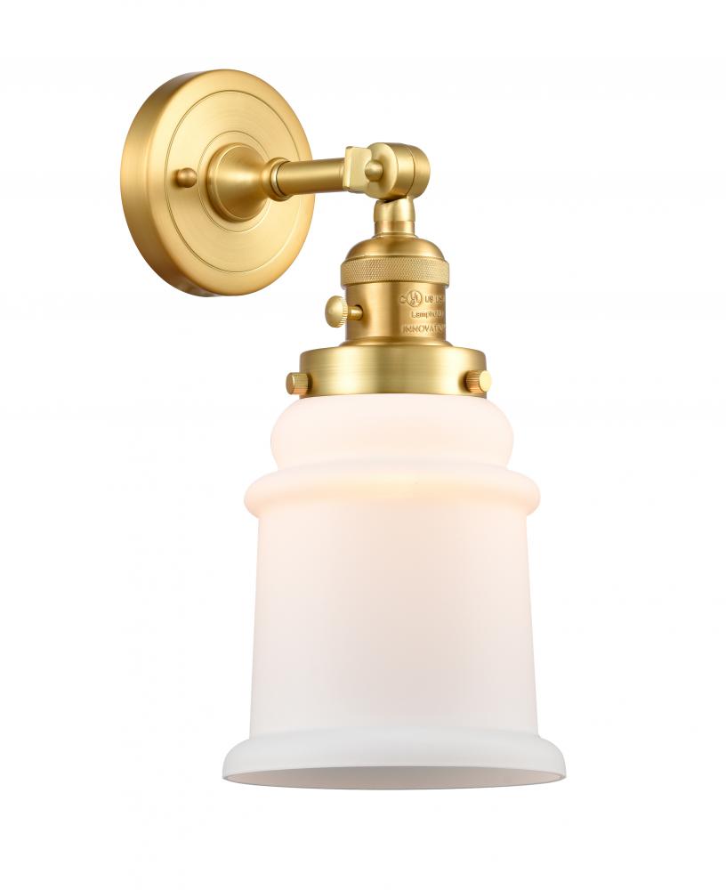 Canton - 1 Light - 7 inch - Satin Gold - Sconce