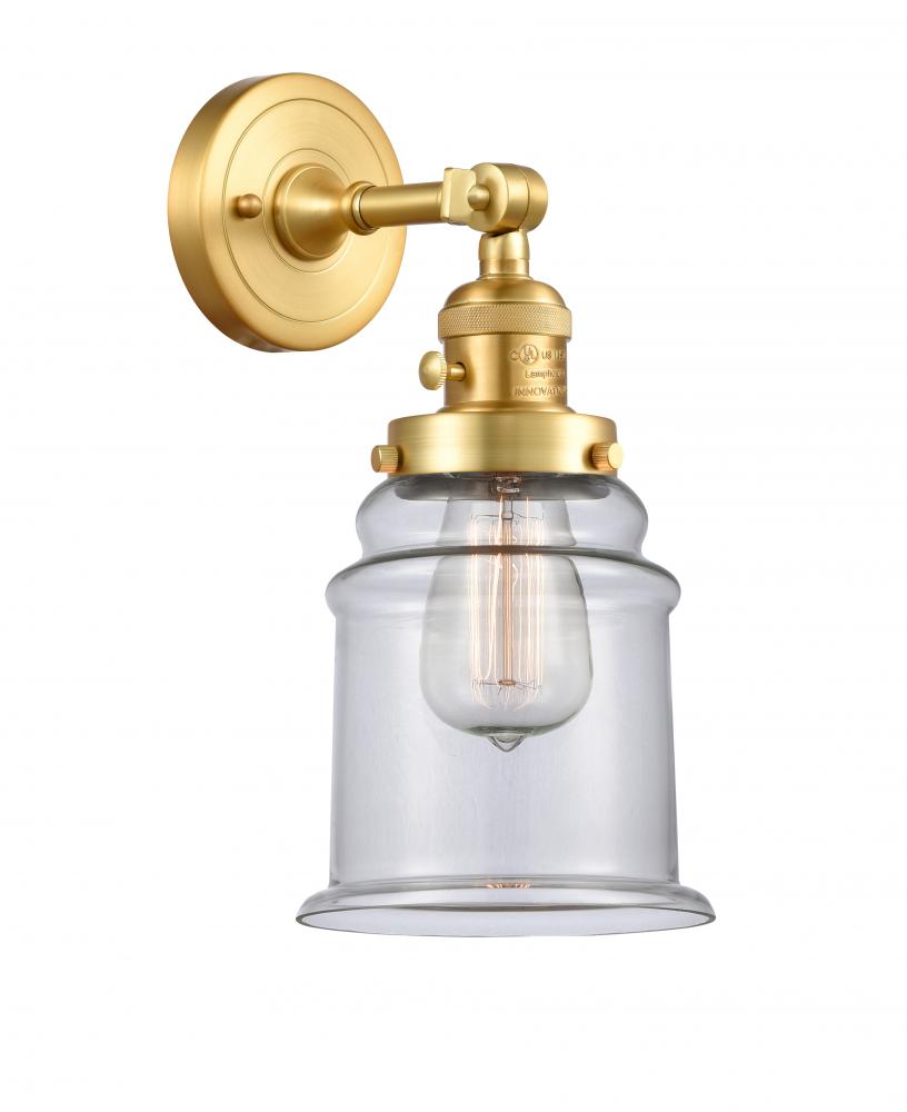 Canton - 1 Light - 7 inch - Satin Gold - Sconce