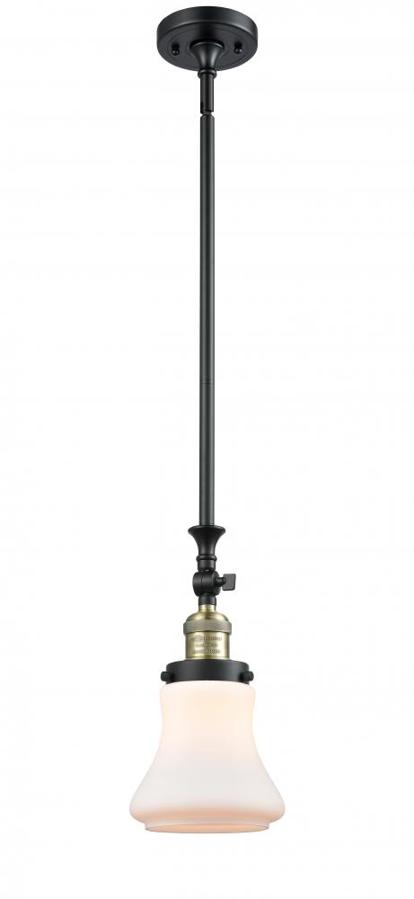 Bellmont - 1 Light - 6 inch - Black Antique Brass - Stem Hung - Mini Pendant