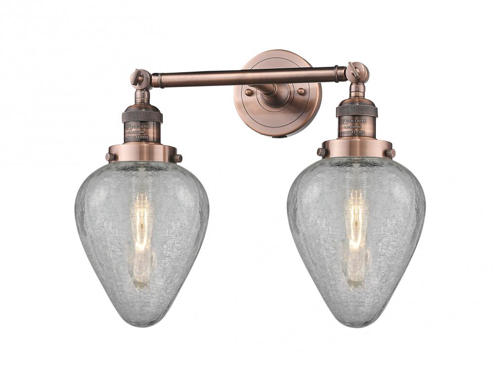 Geneseo - 2 Light - 17 inch - Antique Copper - Bath Vanity Light