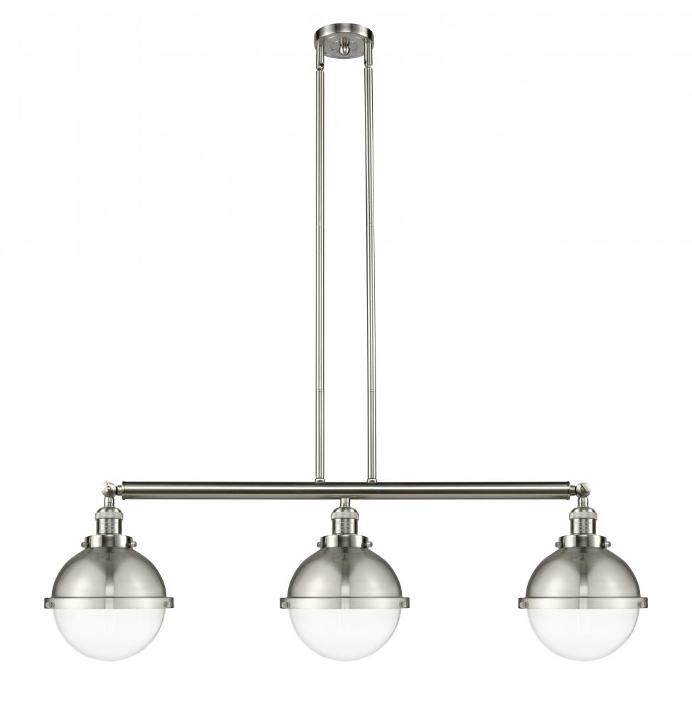 Hampden - 3 Light - 42 inch - Brushed Satin Nickel - Stem Hung - Island Light