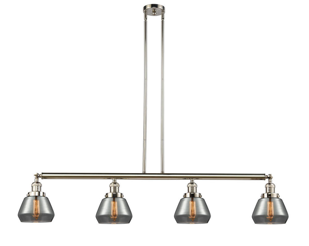 Fulton - 4 Light - 51 inch - Polished Nickel - Stem Hung - Island Light