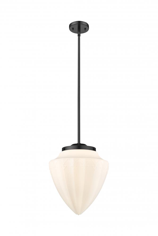 Beacon - 1 Light - 16 inch - Matte Black - Cord hung - Pendant