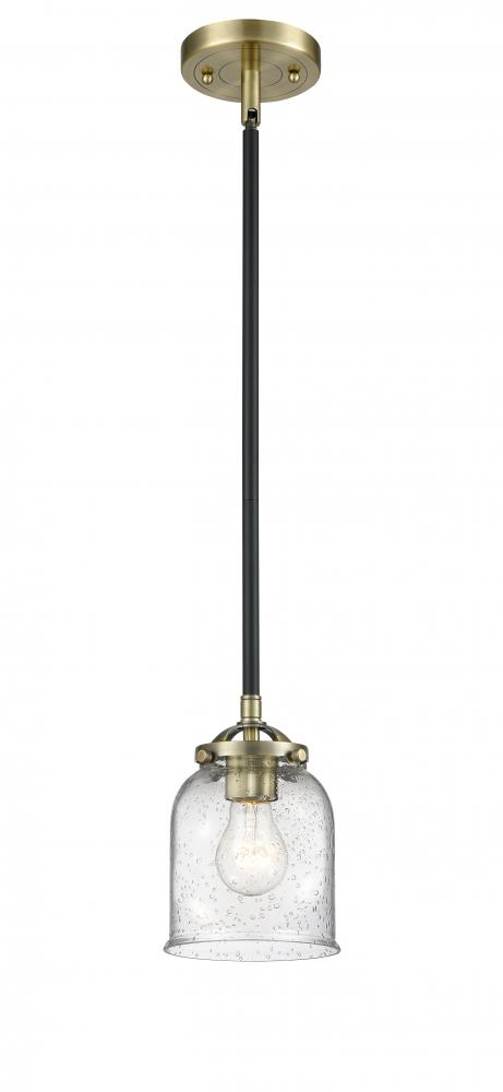 Bell - 1 Light - 5 inch - Black Antique Brass - Cord hung - Mini Pendant