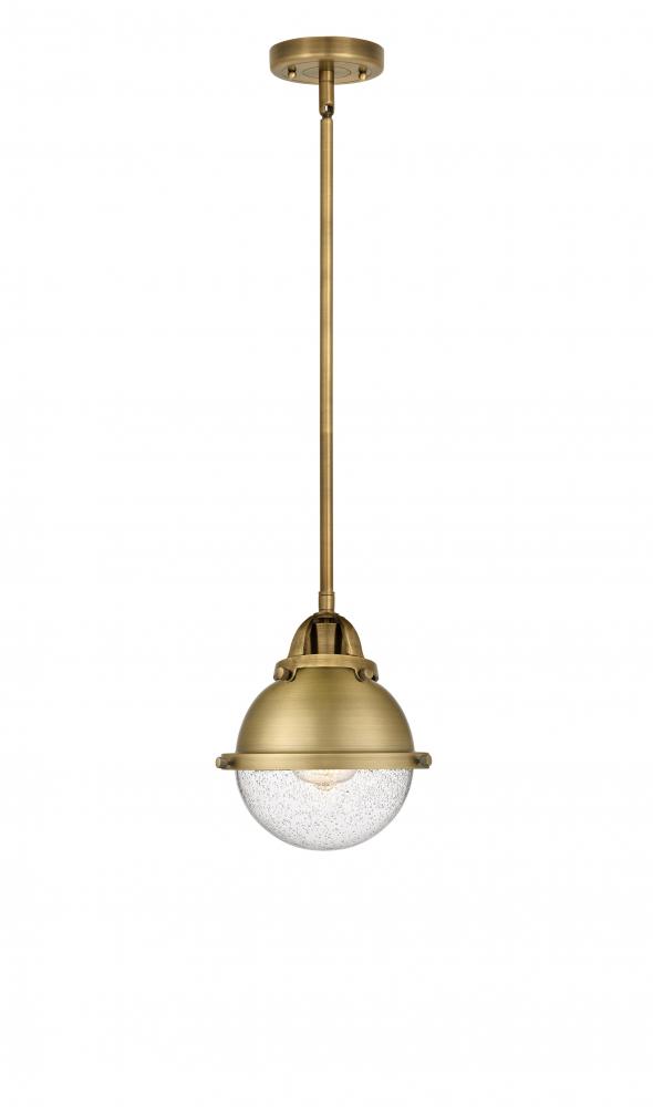 Hampden - 1 Light - 7 inch - Brushed Brass - Cord hung - Mini Pendant