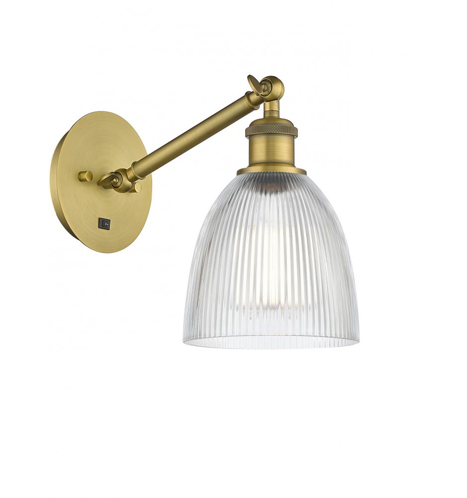 Castile - 1 Light - 6 inch - Brushed Brass - Sconce