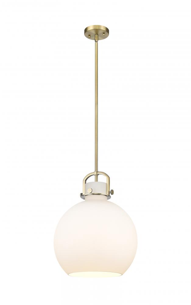 Newton Sphere - 1 Light - 14 inch - Brushed Brass - Pendant