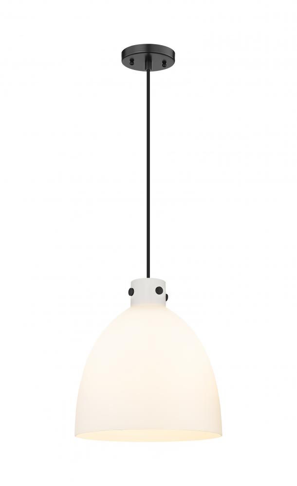 Newton Bell - 3 Light - 16 inch - Matte Black - Cord hung - Pendant