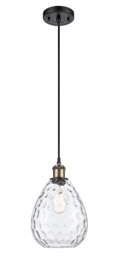 Waverly - 1 Light - 8 inch - Black Antique Brass - Cord hung - Mini Pendant