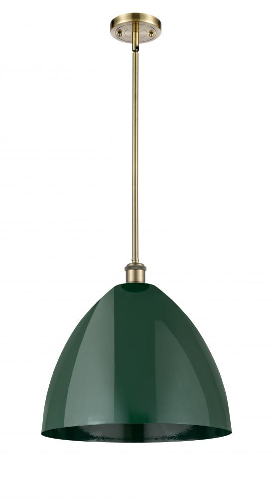 Plymouth - 1 Light - 16 inch - Antique Brass - Pendant