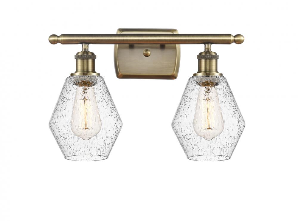 Cindyrella - 2 Light - 16 inch - Antique Brass - Bath Vanity Light