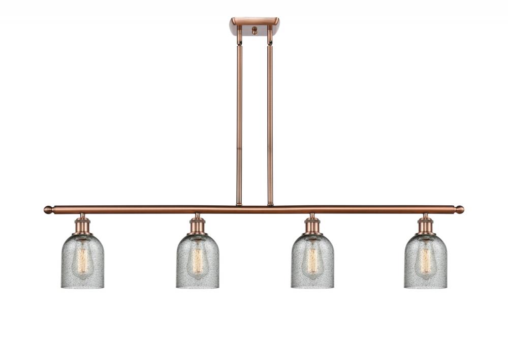 Caledonia - 4 Light - 48 inch - Antique Copper - Cord hung - Island Light