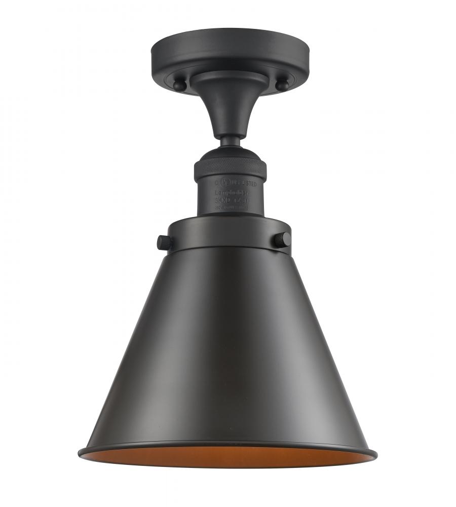 Appalachian - 1 Light - 8 inch - Oil Rubbed Bronze - Semi-Flush Mount