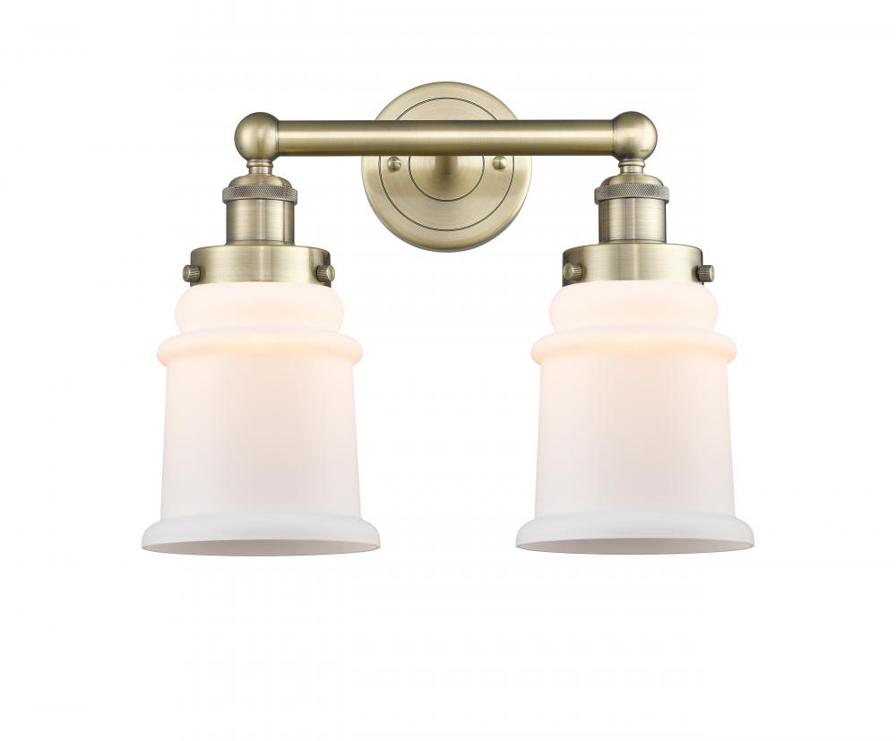 Canton - 2 Light - 15 inch - Antique Brass - Bath Vanity Light