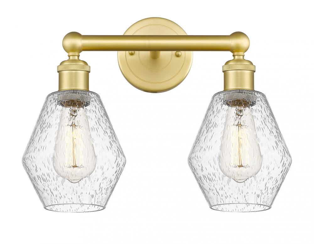 Cindyrella - 2 Light - 15 inch - Satin Gold - Bath Vanity Light