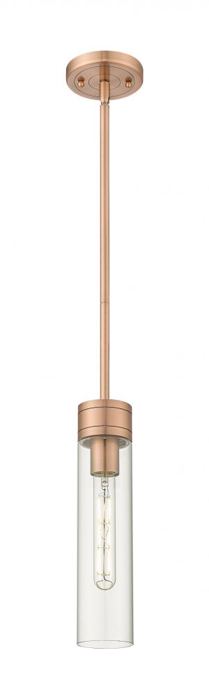 Boreas - 1 Light - 3 inch - Antique Copper - Stem Hung - Mini Pendant