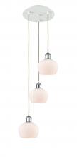 Innovations Lighting 113B-3P-WPC-G91 - Fenton - 3 Light - 13 inch - White Polished Chrome - Cord Hung - Multi Pendant