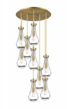 Innovations Lighting 119-451-1P-BB-G451-5CL - Owego - 9 Light - 19 inch - Brushed Brass - Multi Pendant