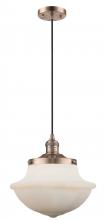 Innovations Lighting 201C-AC-G541 - Oxford - 1 Light - 12 inch - Antique Copper - Cord hung - Mini Pendant