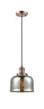 Innovations Lighting 201C-AC-G78 - Bell - 1 Light - 8 inch - Antique Copper - Cord hung - Mini Pendant